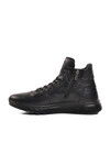 Black Genuine Leather Orthopedic Mens Boots 28866 M