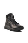 Black Genuine Leather Orthopedic Mens Boots 28866 M