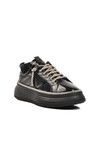 Black Patent Leather Stoned Womens Sneaker K732455 Z