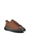 Brown Nubuck Genuine Leather Mens Casual Shoes 396149 M