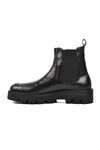 Black Genuine Leather Mens Chelsea Boots Premium 106 M