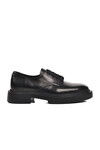 Black Genuine Leather Wide-Mounted Mens Classic Shoes Premium 1085 M