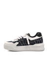 Navy Blue White Genuine Leather Mens Sneaker Premium 1306 M