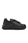 Black Skin Genuine Leather Mens Sneaker Premium 1306 M