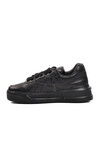 Black Skin Genuine Leather Mens Sneaker Premium 1306 M