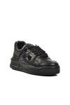 Black Skin Genuine Leather Mens Sneaker Premium 1306 M