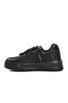 Black Genuine Leather Mens Sneaker Premium 1306 M