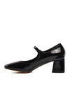 Black Patent Leather Womens High Heel Shoes 323071 Z