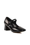 Black Patent Leather Womens High Heel Shoes 323071 Z