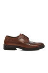 Tan Genuine Leather Orthopedic Mens Classic Shoes 3912 M