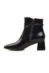 Black Patent Leather Polyurethane Womens Boots 266 Z
