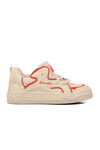 Beige-Red Womens Sneaker BNI-10100 Z