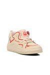 Beige-Red Womens Sneaker BNI-10100 Z