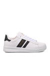 White-Black Faux Leather Mens Sneaker Beverly Hills Polo Club Po-30161 M
