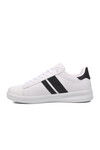White-Black Faux Leather Mens Sneaker Beverly Hills Polo Club Po-30161 M
