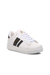 White-Black Faux Leather Mens Sneaker Beverly Hills Polo Club Po-30161 M