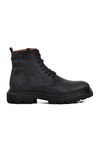 Black Nubuck Genuine Leather Orthopedic Mens Boots 033001 M