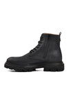 Black Nubuck Genuine Leather Orthopedic Mens Boots 033001 M