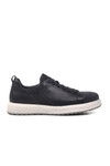 Navy Blue Nubuck Genuine Leather Orthopedic Mens Casual Shoes 209202 M