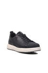 Navy Blue Nubuck Genuine Leather Orthopedic Mens Casual Shoes 209202 M