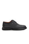 Black Nubuck Genuine Leather Orthopedic Mens Casual Shoes 340802 M