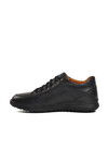Black Orthopedic Genuine Leather Mens Casual Shoes 793204 M
