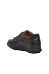 Black Orthopedic Genuine Leather Mens Casual Shoes 793204 M