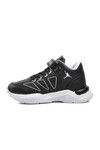 Black and White Unisex Kids Basketball Shoes 1522 F