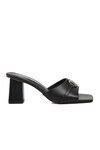 Black Womens High Heel Slippers PC-53123 Z