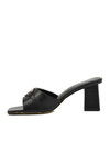 Black Womens High Heel Slippers PC-53123 Z