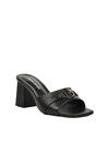 Black Womens High Heel Slippers PC-53123 Z
