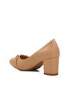 Beige Womens High Heel Shoes PC-54212 Z