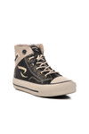 Black-Beige Childrens Sneakers 005 F