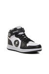 Black-White Kids Hi Sneaker Slogan Hı F