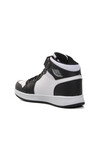 Black-White Kids Hi Sneaker Slogan Hı F