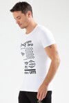 Beyaz  Erkek Tişört Jax T-Shirt TF0133