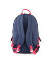 Navy Blue-Red Unisex School Bag 03789
