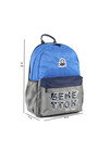 Blue-Gray Unisex School Bag 03845