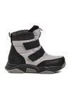 Gray-Black Water Repellent Childrens Snow Boots Bn-70000 F