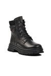 Black Genuine Leather Womens Boots 9814 Z