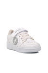 White-White Childrens Sneakers Slogan P