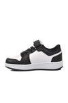 Black-White Childrens Sneakers Slogan P