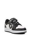 Black-White Childrens Sneakers Slogan P