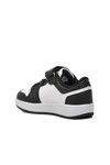 Black-White Childrens Sneakers Slogan P
